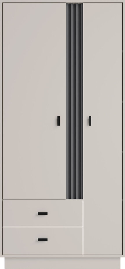 Šatníková skriňa AL01 kašmír 90x60x195