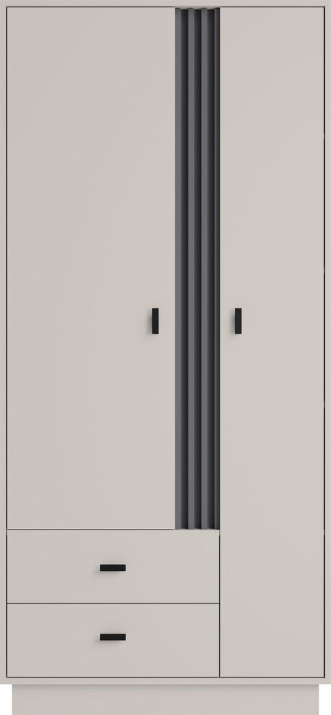 Šatníková skriňa AL02 kašmír 90x50x195