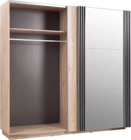 Šatníková skriňa AL15 kašmír 215x61x210