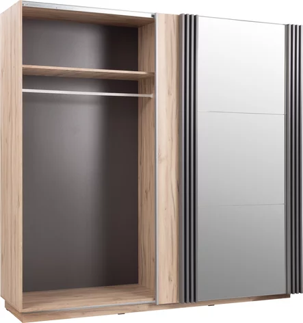 Šatníková skriňa AL15 kašmír 215x61x210