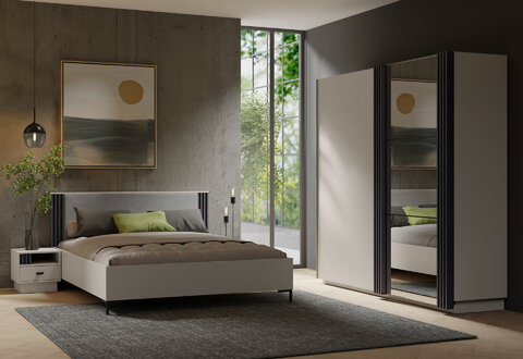 Šatníková skriňa AL16 kašmír 200x56x210