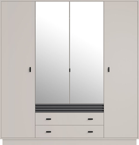 Šatníková skriňa AL16 kašmír 200x56x210