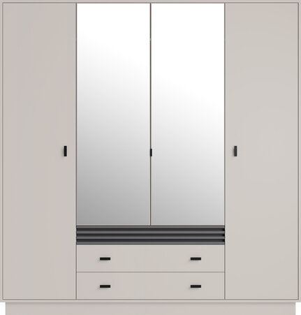 Šatníková skriňa AL16 kašmír 200x56x210