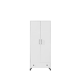 Šatníková skriňa BE01 biela 80x50x190