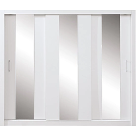 Šatníková skriňa DC01 biela 250x60x215