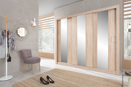 Šatníková skriňa DC01 sonoma 250x60x215