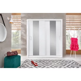 Šatníková skriňa DC02 biela 200x60x215