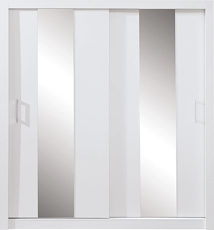 Šatníková skriňa DC02 biela 200x60x215