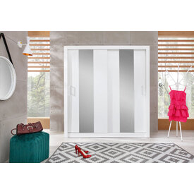 Šatníková skriňa DC03 biela 160x60x215