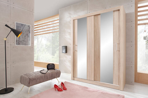 Šatníková skriňa DC03 sonoma 160x60x215