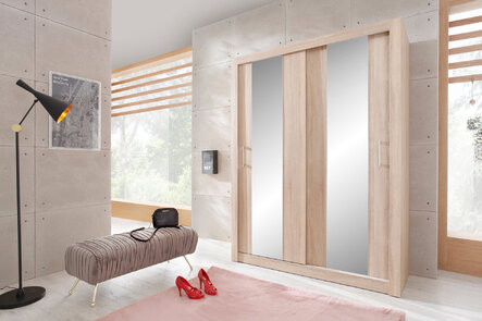 Šatníková skriňa DC03 sonoma 160x60x215