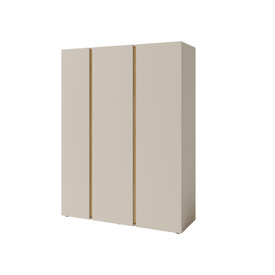 Šatníková skriňa LC01 piesková/dub olejovaný 145x50x195