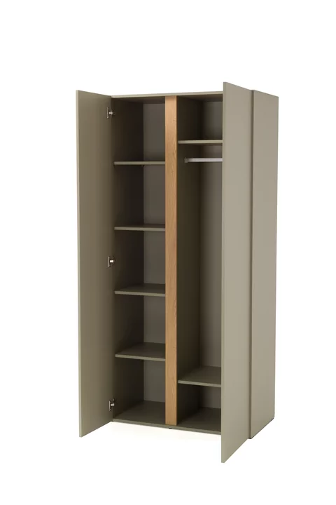 Šatníková skriňa LC03 eukalyptus/dub baltik 90x50x195