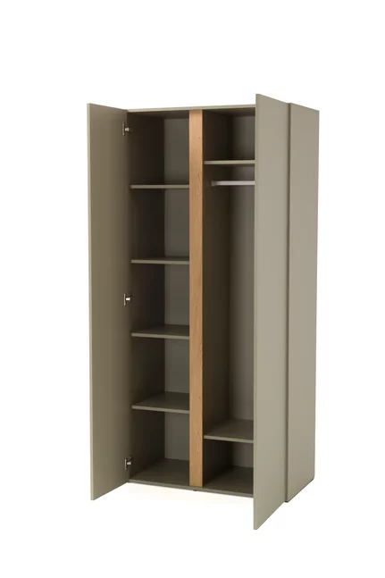 Šatníková skriňa LC03 eukalyptus/dub baltik 90x50x195