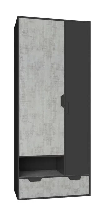 Šatníková skriňa NN02 grafit/enigma 80x50x195