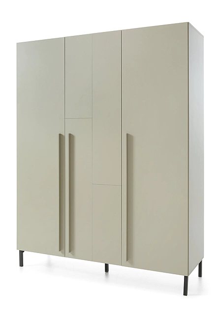 Šatníková skriňa SE01 eukalyptus/dub baltský/čierny onyx 150x50x95