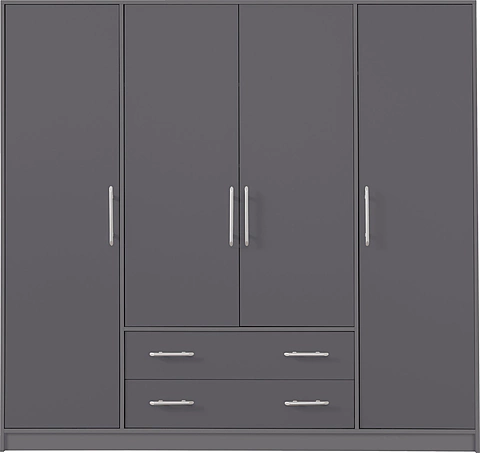 Šatníková skriňa Smart 1 antracit 200x190x56