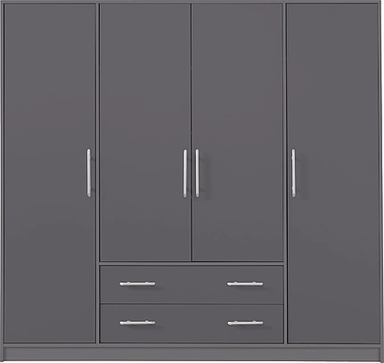 Šatníková skriňa Smart 1 antracit 200x190x56
