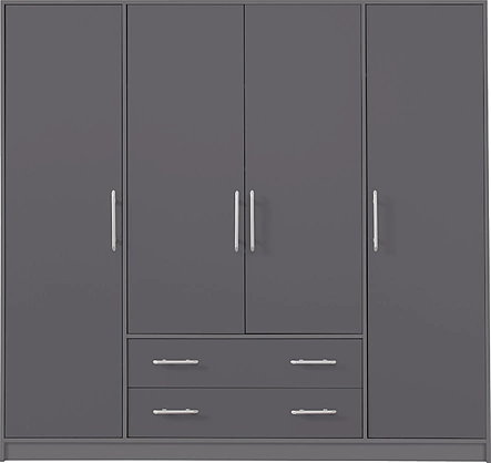 Šatníková skriňa Smart 1 antracit 200x190x56