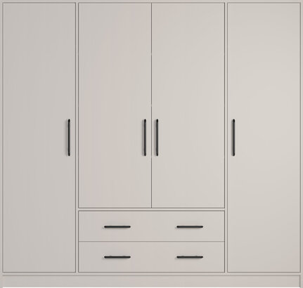 Šatníková skriňa Smart 1 kašmír 200x190x56