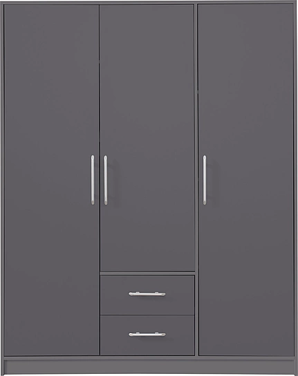 Šatníková skriňa Smart 2 antracit 150x190x56