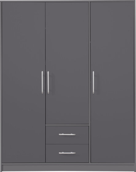 Šatníková skriňa Smart 2 antracit 150x190x56