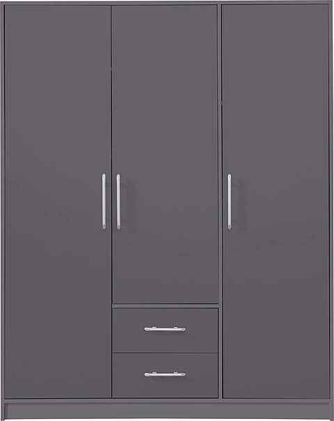 Šatníková skriňa Smart 2 antracit 150x190x56