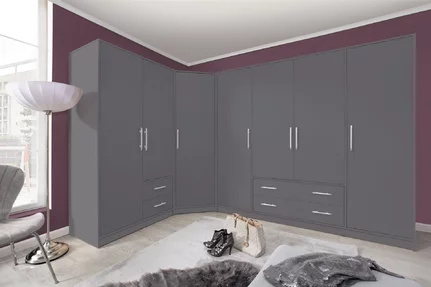 Šatníková skriňa Smart 2 antracit 150x190x56