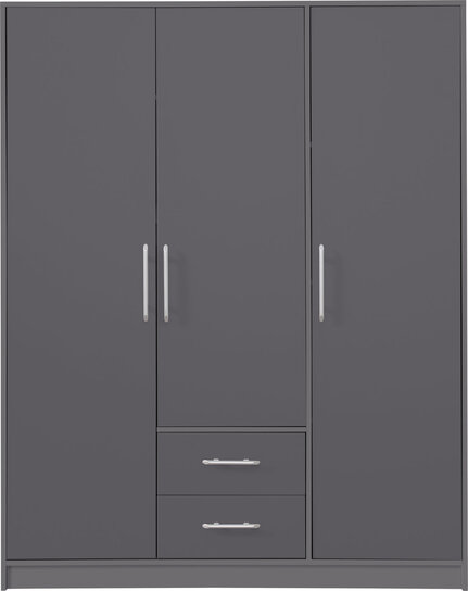 Šatníková skriňa Smart 2 antracit 150x190x56