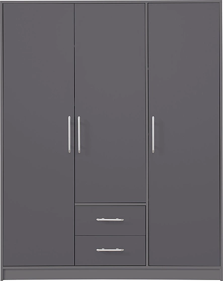 Šatníková skriňa Smart 2 antracit 150x190x56