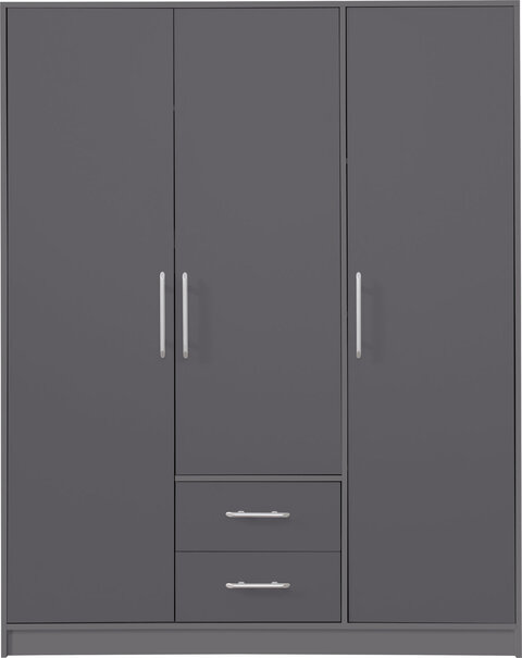 Šatníková skriňa Smart 2 antracit 150x190x56