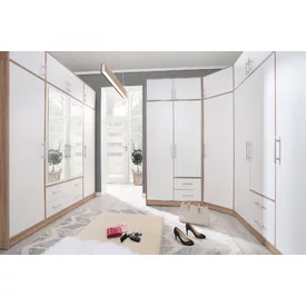Šatníková skriňa Smart 2 biela/dub sonoma 150x190x56