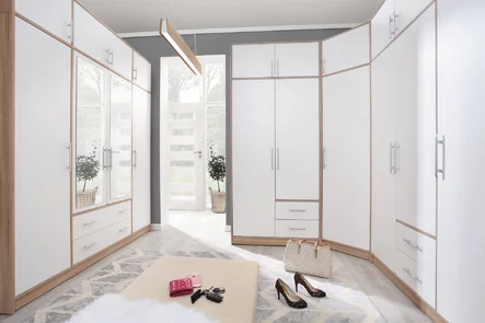 Šatníková skriňa Smart 2 biela/dub sonoma 150x190x56