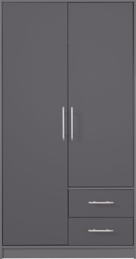 Šatníková skriňa Smart 3 antracit 100x190x56