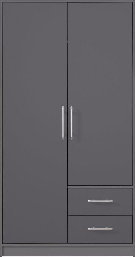 Šatníková skriňa Smart 3 antracit 100x190x56