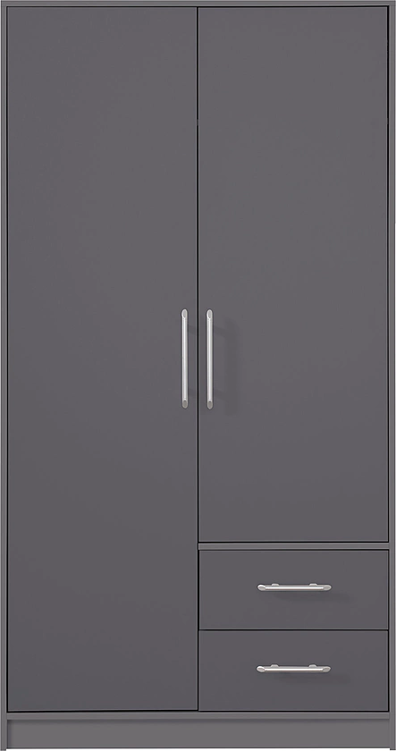 Šatníková skriňa Smart 3 antracit 100x190x56