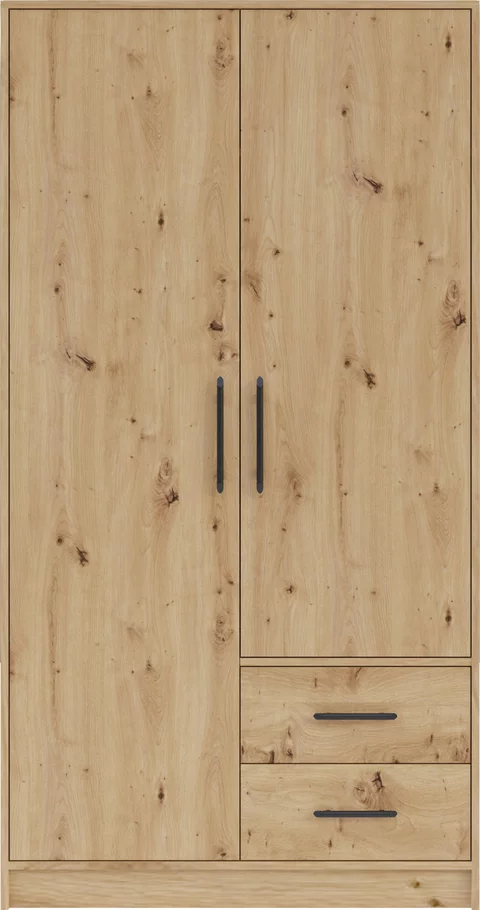 Šatníková skriňa Smart 3 dub artisan 100x190x56