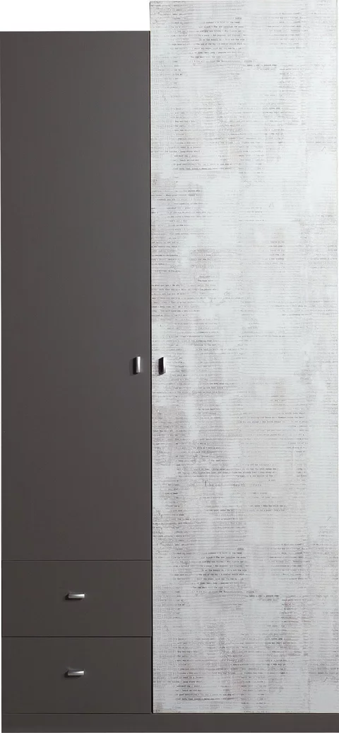 Šatníková skriňa Tablo 3 grafit/enigma 90x195x50