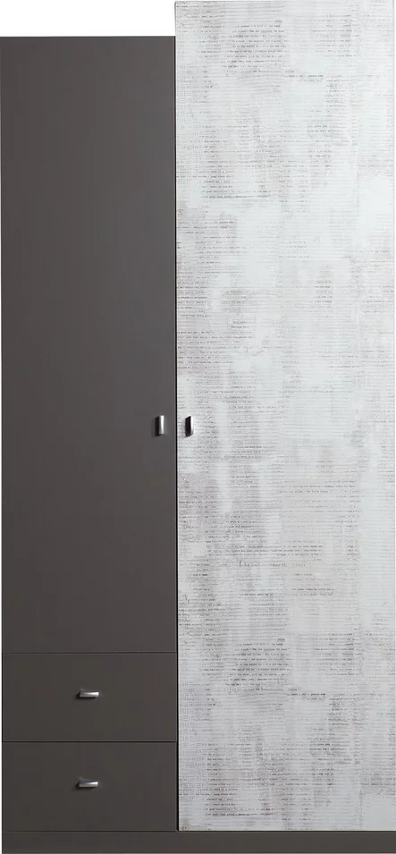 Šatníková skriňa Tablo 3 grafit/enigma 90x195x50