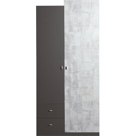 Šatníková skriňa Tablo 3 grafit/enigma 90x195x50