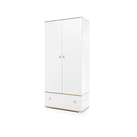 Šatníková skriňa ZY01biela/dub 90x195x50