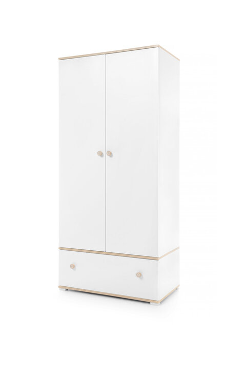 Šatníková skriňa ZY01biela/dub 90x195x50