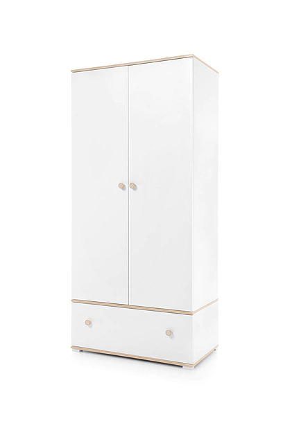 Šatníková skriňa ZY01biela/dub 90x195x50
