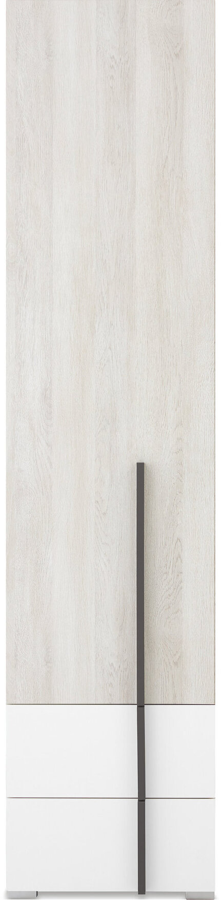 Skriňa RM04 dub wilton biely/biela/antracit 45x40x195