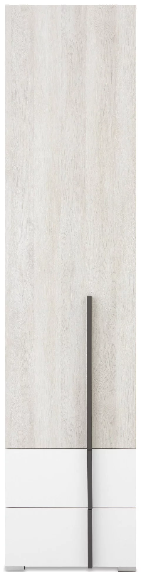 Skriňa RM04 dub wilton biely/biela/antracit 45x40x195