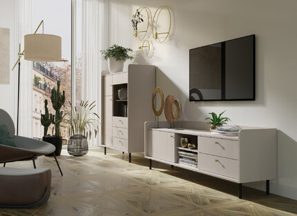 TV stolík GR08 piesková 170x42x59