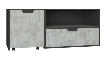 TV stolík s kontajnerom NN10 grafit/enigma 120x50x45