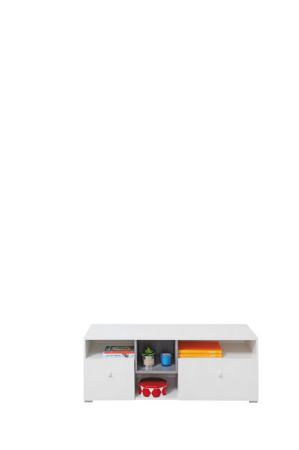 TV stolík Sigma 9 biela/betón 120x45x45