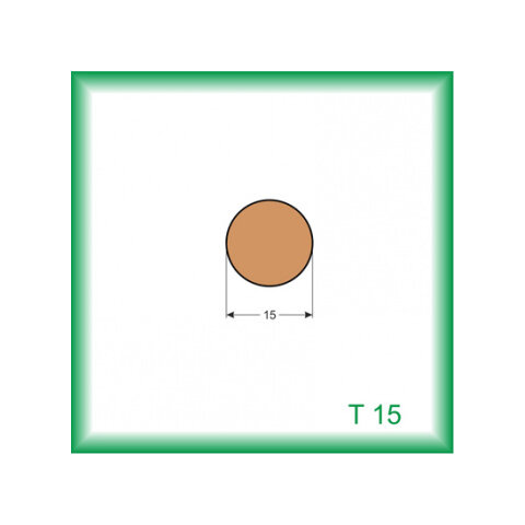 Tyč - T15 /na objednávku - min. odber 100 m