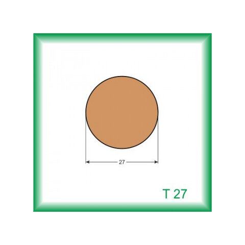 Tyč - T27 /na objednávku - min. odber 100 m